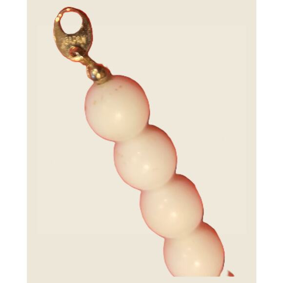 Vintage Japan Ceramic Necklace • 1970s Modern Art Beads • 28 Inch - Picture 5 of 5